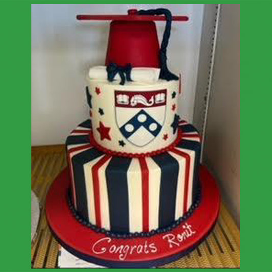 Graduation Cake 2 Tier