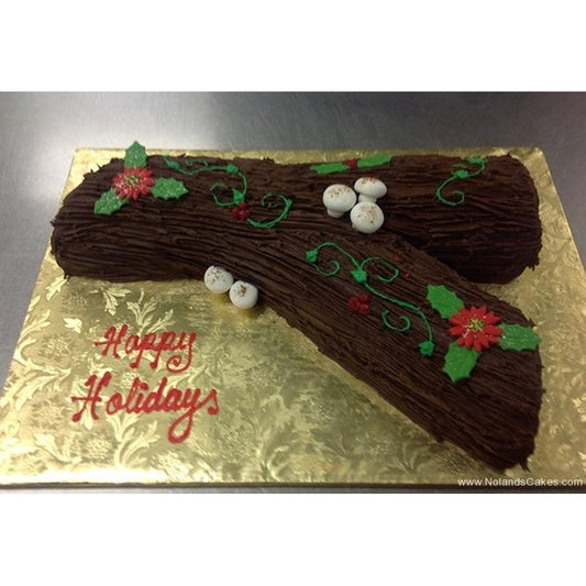 Yule log wood